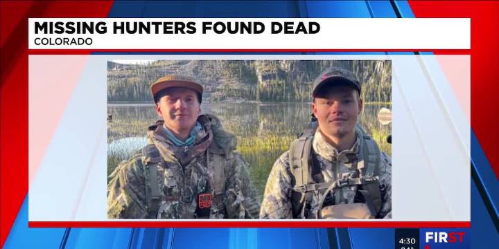 Cause of death revealed for two missing hunters in Colorado