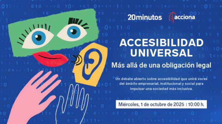 La accesibilidad universal como desafío social, a debate el miércoles en un foro de 20minutos y Acciona
