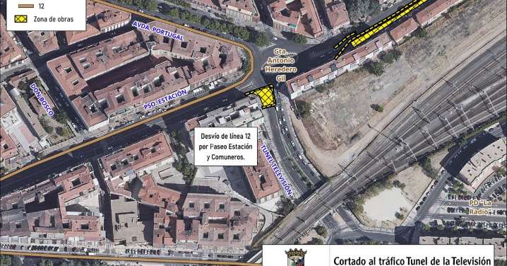 Cortado al tráfico el Túnel de la Televisión de Salamanca desde este miércoles