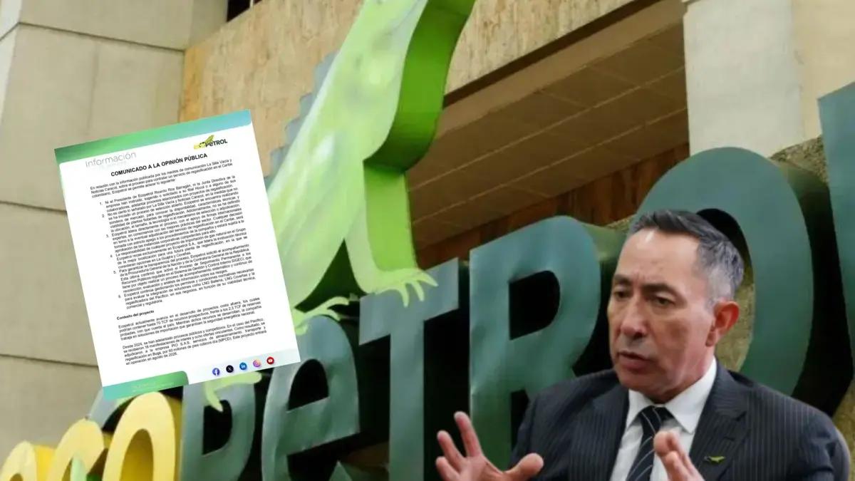 Ecopetrol se pronuncia sobre la polémica contratación de servicio de regasificación que beneficiaría a amigo de Ricardo Roa: 'No es cierto'