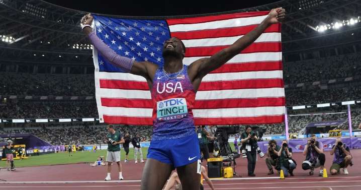 Green Bay native wins 110-meter hurdles at world championships in Tokyo