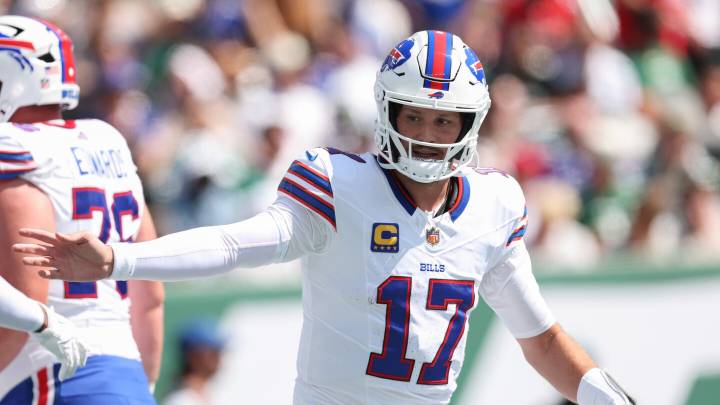 Josh Allen bloodied, returns to game