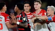 Estudiantes cayó en Brasil ante Flamengo, pero sobre el final pudo descontar y dejar la serie abierta