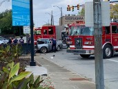 Single car crash sends driver to hospital in downtown Youngstown Monday