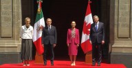 Claudia Sheinbaum recibe en Palacio Nacional al primer ministro de Canadá; esta es su agenda