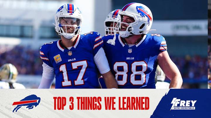 Top 3 things we learned from Bills vs. Saints