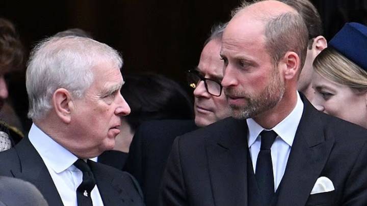 Prince William Appears Uneasy During Frosty Exchange With Prince Andrew At Funeral