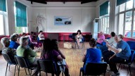 Gran acogida al taller de musicoterapia de Santa Cruz de Llanera: "Todos se animaron y participaron con entusiamo"