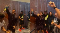 Champán, gritos y mucha felicidad: así fue la fiesta en el vestuario de Alcaraz y su equipo
