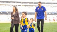 Son of retiring AFL champion Jeremy McGovern appears to flip bird at West Coast Eagles fans