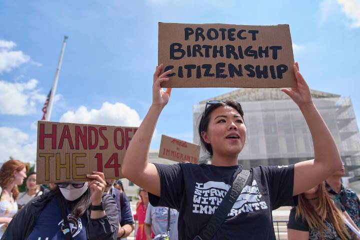 Trump asks Supreme Court to review his bid to limit birthright citizenship