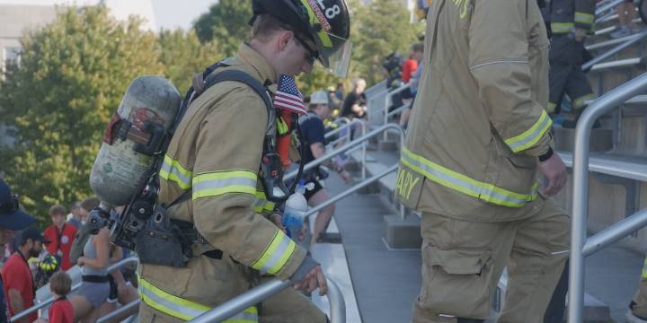 9/11 Stair Climb Memorial honors the victims of the terrorist attack and War in Afghanistan