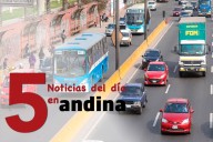 Las 5 del día: instalarán cámaras de vigilancia en 8,000 ómnibus