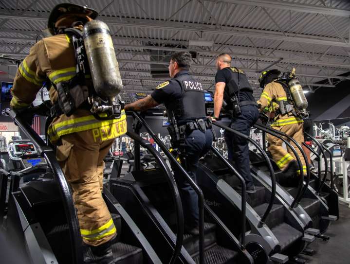 Northwest Indiana first responders mark 9/11 with stair climb in full gear