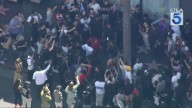 Hundreds of fans chase popular YouTube streamer around Hollywood streets
