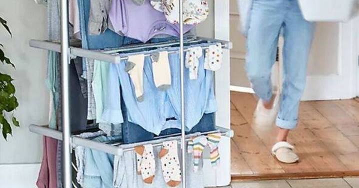 Shoppers hail 9p-an-hour heated airer that dries school uniforms in 'hours' a 'lifesaver'