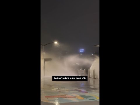 Typhoon Ragasa hits Hong Kong with 100 mph winds