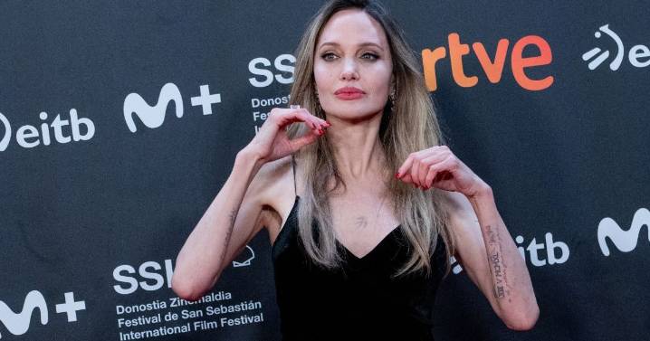 Angelina Jolie Causes a Crowd in Spain in Gorgeous Black Dress Amid Europe Relocation Rumors