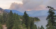 Fire between Summerland and Peachland
