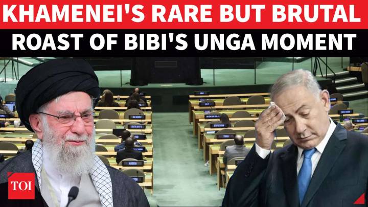 Iran's Khamenei Taunts 'Empty Chairs' At Netanyahu's UN Speech; 'Most Despised' Post Goes Viral
