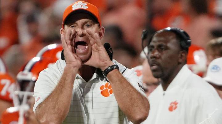 Clemson coach Dabo Swinney defends program after slow start