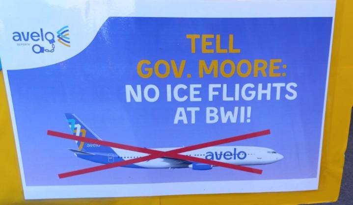 Activists target low-cost airline Avelo for immigrant detention flights out of BWI