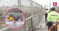 Vehículo cae desde el puente Abancay y deja 9 heridos, en el Cercado de Lima (VIDEO)