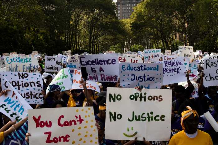 Charter school supporters rally for ‘equal treatment’, more funding as mayoral election nears