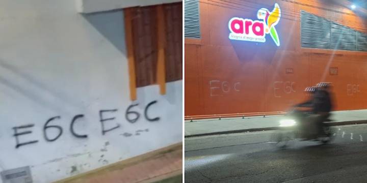 Capturan a seis personas mientras pintaban grafitis sobre el Clan del Golfo en Bogotá: tres son menores de edad