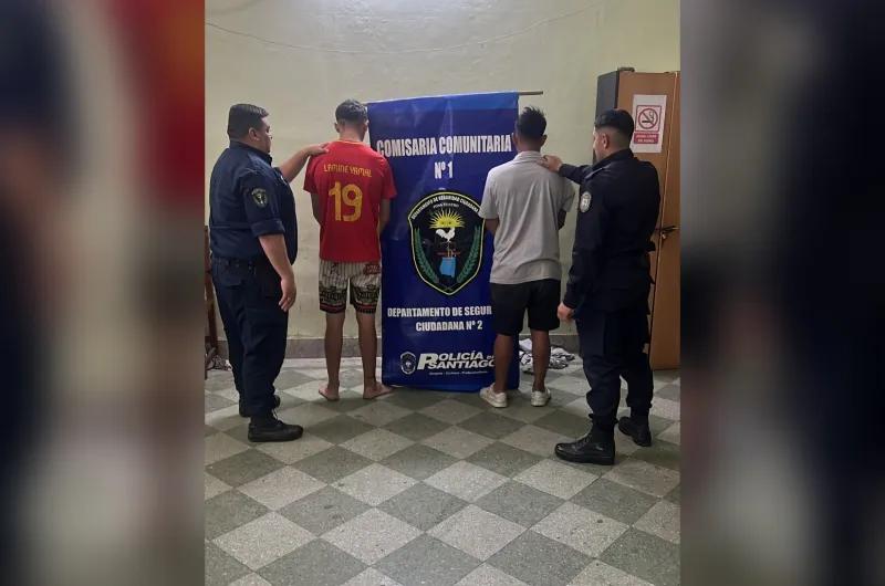 Detienen a dos sujetos cuando intentaban robar motos en pleno centro capitalino