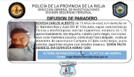Difunden paradero de un hombre de 75 años en La Rioja