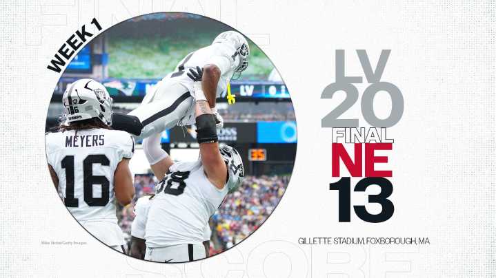 Mistake-heavy game leads to Patriots 20-13 loss to Raiders in opener