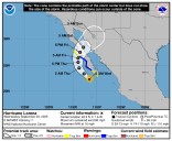 Huracán Lorena sube a categoría 1; alerta por lluvias intensas, rachas fuertes y oleaje elevado
