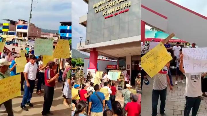 Ayacucho: Pobladores de Ubiato protestan contra alcalde de Kimbiri por incumplir compromisos
