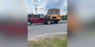 Four students taken to the hospital after crash involving EBR school bus