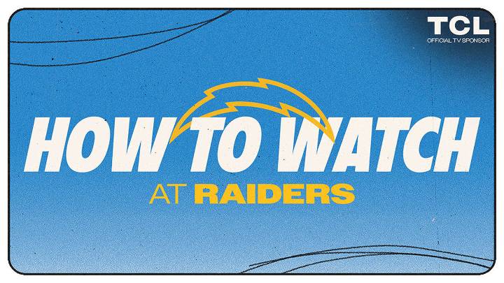 Los Angeles Chargers at Las Vegas Raiders: How to Watch, Listen & Live Stream