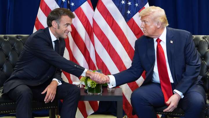 Trump meets Macron amid France’s recognition of Palestinian statehood