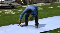 Lomas del Ébano se renueva: cancha de futbol entra en fase final de rehabilitación