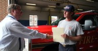 Firefighter surprised with EpiPen after saving stranger's life