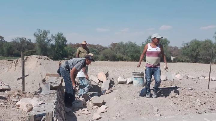 Creyentes construyen ermita en honor a Jesús Nazareno