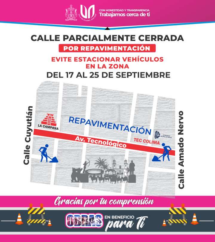 ‎Atiende Tey petición ciudadana ‎de repavimentar avenidas