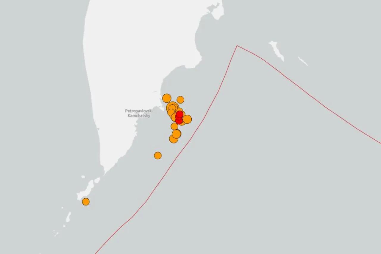 Terremoto de magnitud 7.8 sacude la región de Kamchatka, Rusia