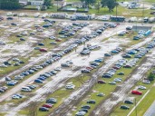 Rain turns Kansas State Fair parking lot into swamp