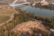 Edmonton's new bike park is taking shape in the river valley