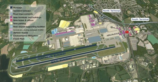 Gatwick Airport’s £2,200,000,000 second runway expansion given go