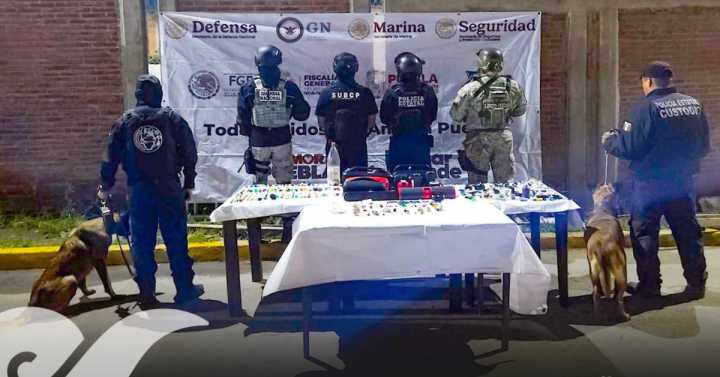 Hacen DEFENSA, Guardia Nacional y SSP operativo en el penal de Puebla