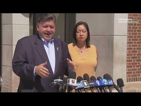 Pritzker calls out Trump and ICE in Chicago, saying they use 'racial profiling'