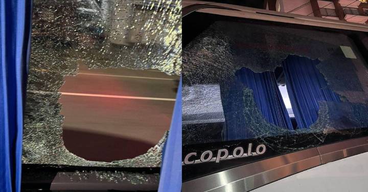 Violencia en el fútbol: bus de Atlético Nacional fue atacado a piedra en Armenia; así quedó