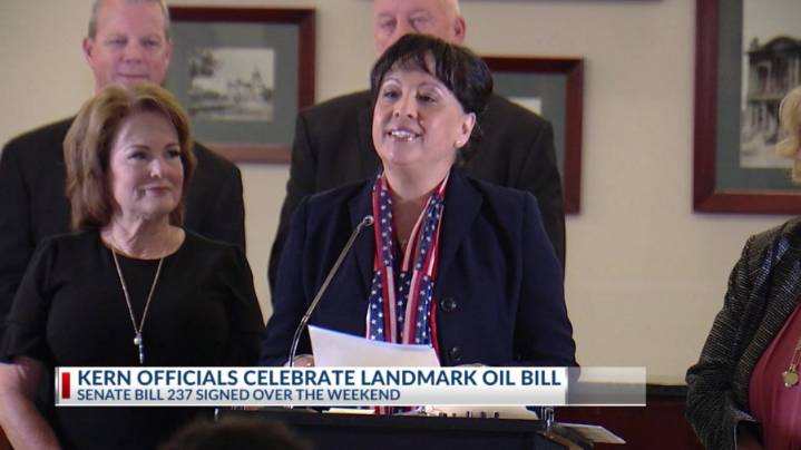'We're standing together as one Kern County': Elected officials celebrate the passing of landmark oil bill