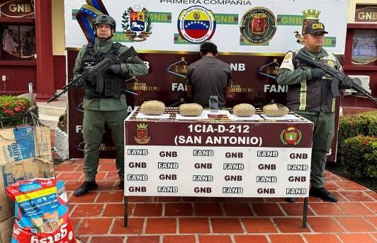 Detienen a sujeto con más de cinco kilos de presunta marihuana en Táchira